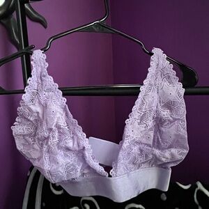 Lavender lace bralette